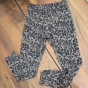 JoyLab Leopard Print Leggings - Brown and Black